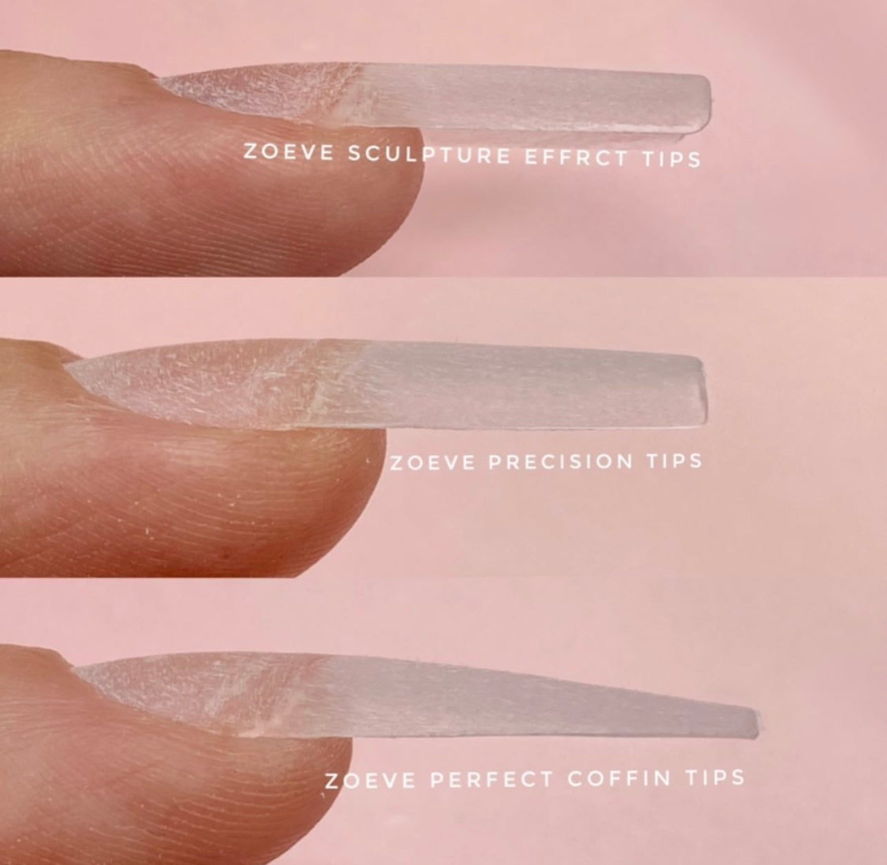 Sculpture Effect Nail Tips - zoeve nail art